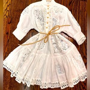 Gorgeous Zimmerman linen lace detail dress